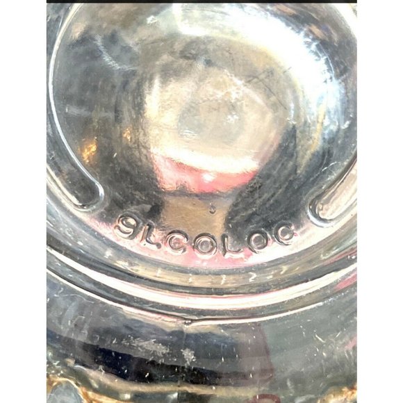 Clear Glass Mugs Cups Set Of 4 Glcoloc France Canterbury Crocus Flower Leaf - Picture 8 of 8